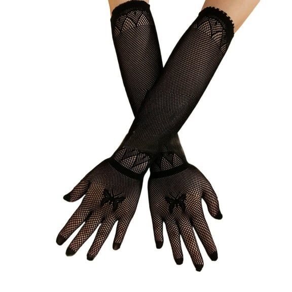 ROZYARD Women Fishnet Gloves Lady Long Gloves for Operas Proms Women and Girls Gift
