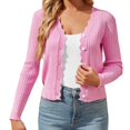thumbnail image 1 of ROZYARD Women's Cardigan Sweater Button Down Long Sleeve Oversized Knit Cardigan Coat, 1 of 15
