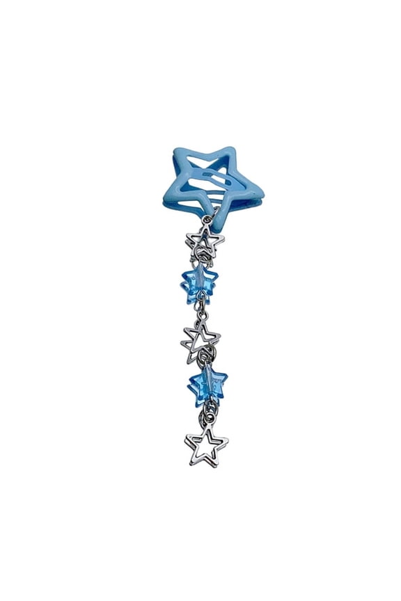 Y2K Style Star Fringe Hair Slide Pentastar Hair Clip Versatile Hairpin Decoration