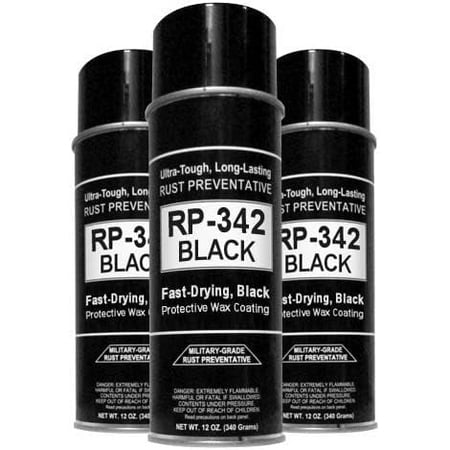 RP-342 "Black" Rust Preventative & Vehicle Undercoating (3-Pack)