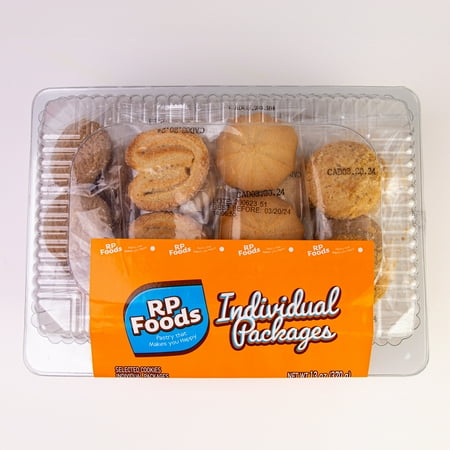 RP Foods Assorted Baked Cookies, 17 Sleeves of 2 Cookies, 13 oz