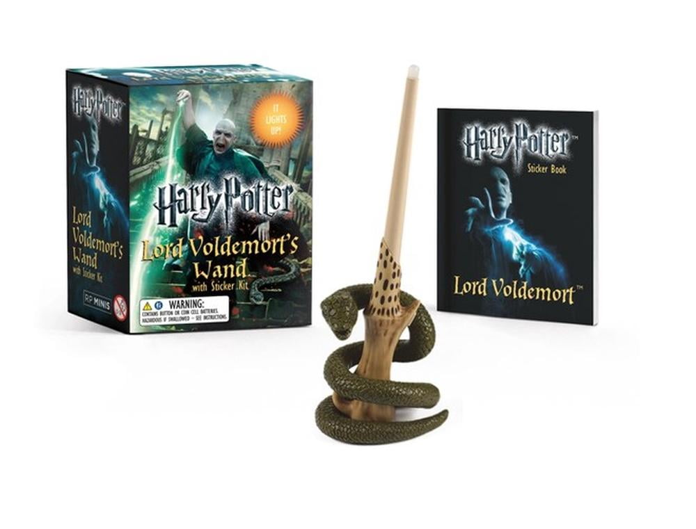 RUNNING PRESS RP Minis: Harry Potter Voldemort's Wand with Sticker Kit : Lights Up! (Paperback)