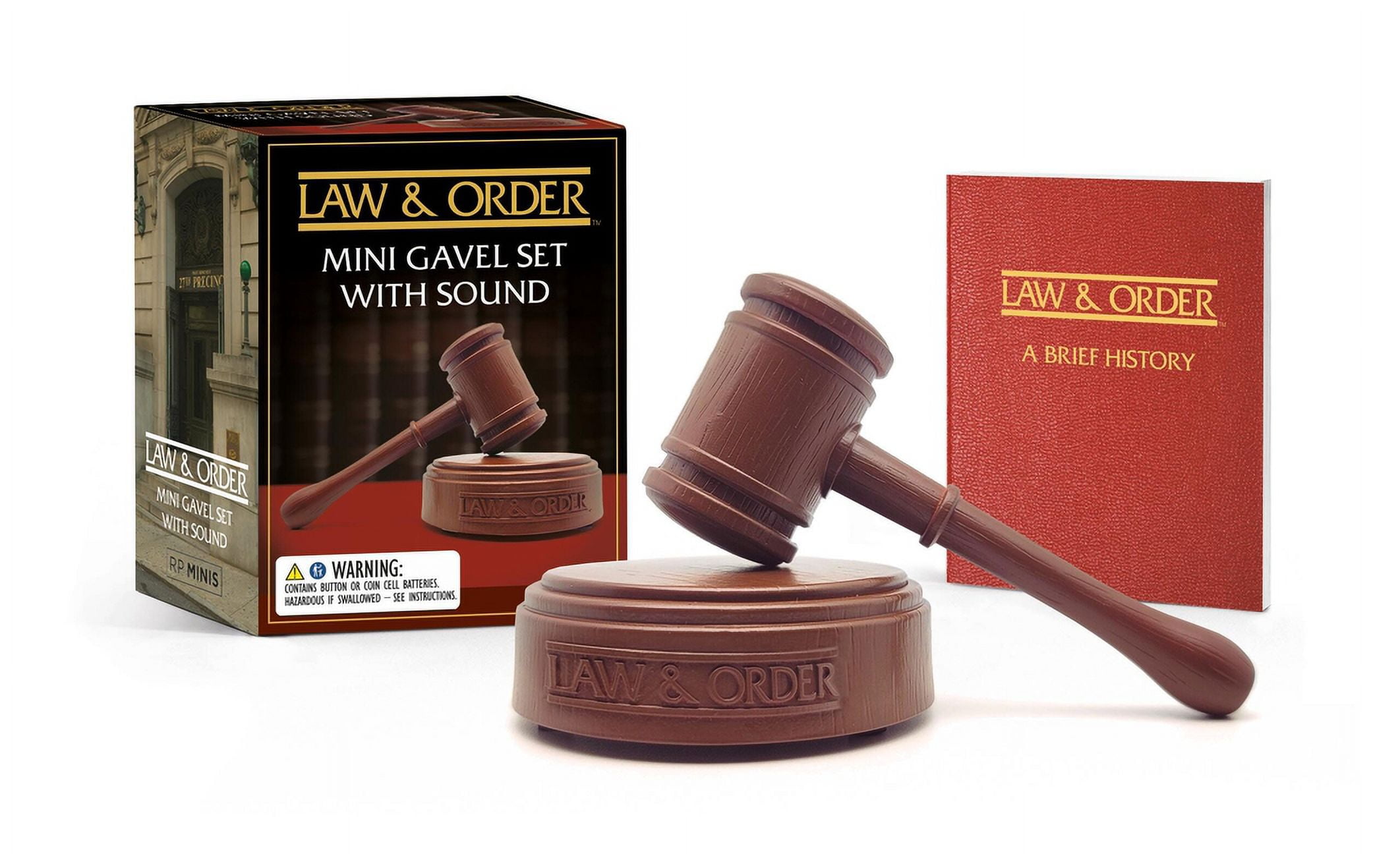 Law & Order: Mini Gavel Set with Sound (RP Minis) (Paperback