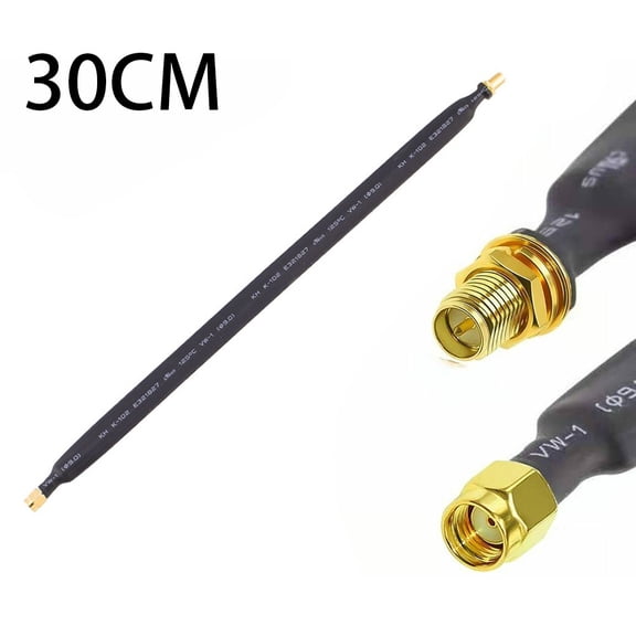 RP-SMA Helium for Ultra Low loss 30cm flat for coax cable extension pigtail