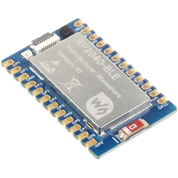 RP2040-BLE Mini Development Board Based on Microcontroller Chip RP2040,Dual-Core Arm Processor,Supports Bluetooth 5.1 Dual Mode