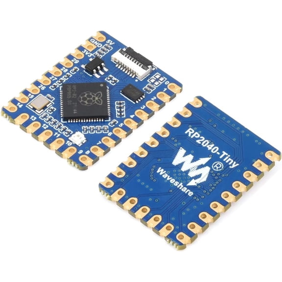 RP2040 Development Board Based on RP2040 Microcontroller Chip Dual-Core Arm Processor, 20Multi-Function GPIO Pins, Support C/C++, MicroPython, Arduino, 23.5 * 18 * 2.1 mm