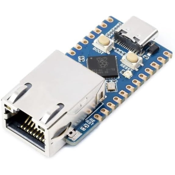 RP2040-ETH Mini Development Board with Ethernet Port, Dual-Core Microcontroller for IoT, DIY, and Open Source Projects SKU-24082