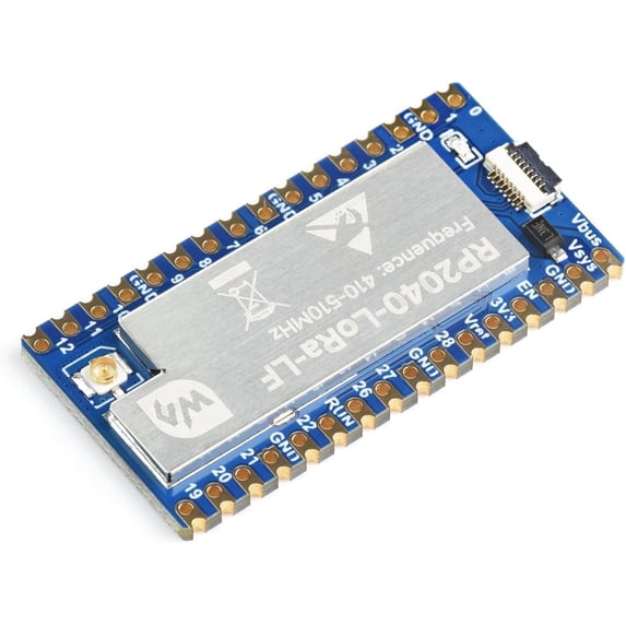 RP2040-LoRa Development Board, Integrates SX1262 RF Chip, Long-Range Communication, LF, Bundle with 2DB Antenna and IPEX 1 to SMA Adapter Cable