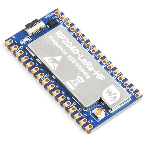RP2040-LoRa Development Board, Integrates SX1262 RF Chip and RP2040 Dual-Core Arm Cortex M0+ Processor,850~930MHz Frequency,Long-Range Communication(Without USB Type-C Adapter Board)