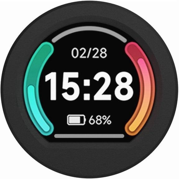 RP2040 MCU Board with 0.99inch Round Touch LCD with CNC Metal Case 128115 Pixels 65K RGB Color IPS Display, Based on RP2040,Onboard Accelerometer and Gyroscope Sensor