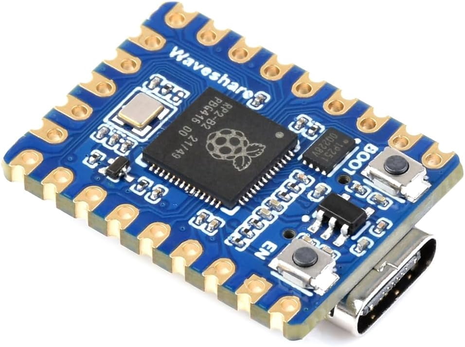 RP2040-Matrix Mini Development Board RP2040 RGB LED Matrix Board Onboard 5×5 RGB LED Matrix Based on Microcontroller Chip RP2040, Supports C/C++, MicroPython, Arduino