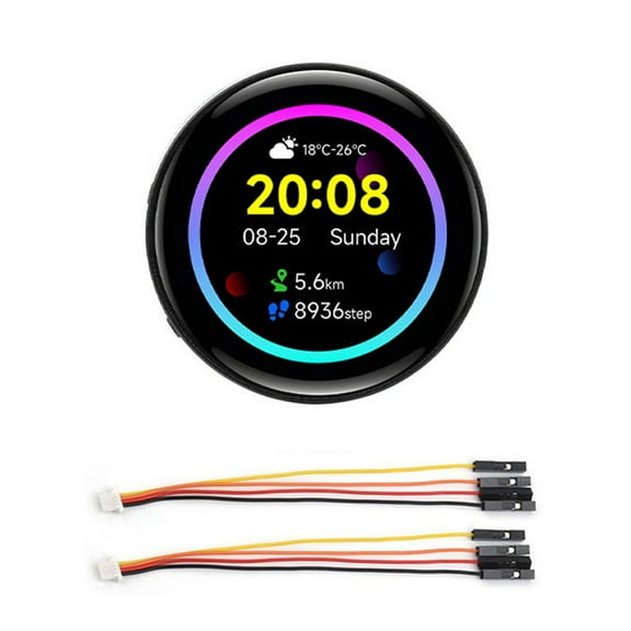 RP2350 1.43inch AMOLED Touchscreen Development Board 466x466 Built-in 6- Sensor with CNC Case for HMI LVGL