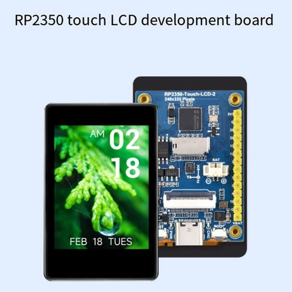 RP2350 2-Inch LCD Development Board Capacitive Touch Display 240x320 Pixels IPS Panel with Display