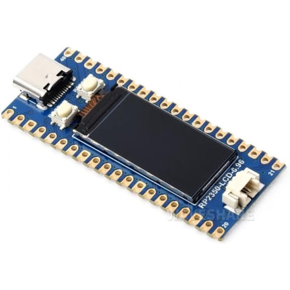RP2350 Development Board with 0.96 Inch LCD Display, Dual-Core Microcontroller for IoT, DIY Electronics and Maker Projects SKU-28822