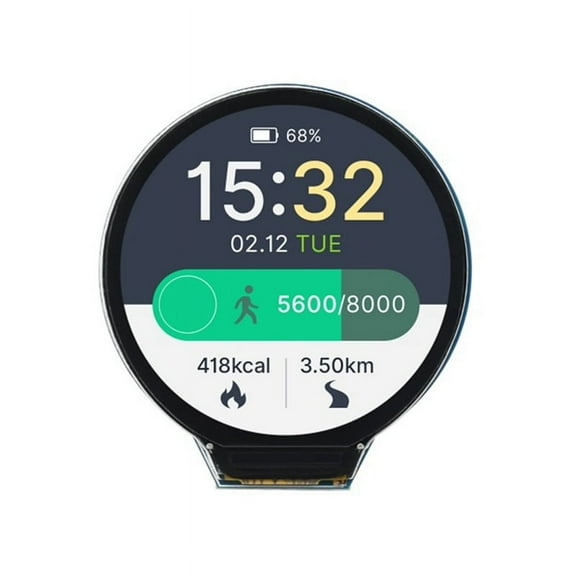 RP2350-LCD-1.28 2 RP2350 1.28 Inch 240x240 Round LCD Development Board Display Screen QMI8658 6-, IPS Panel