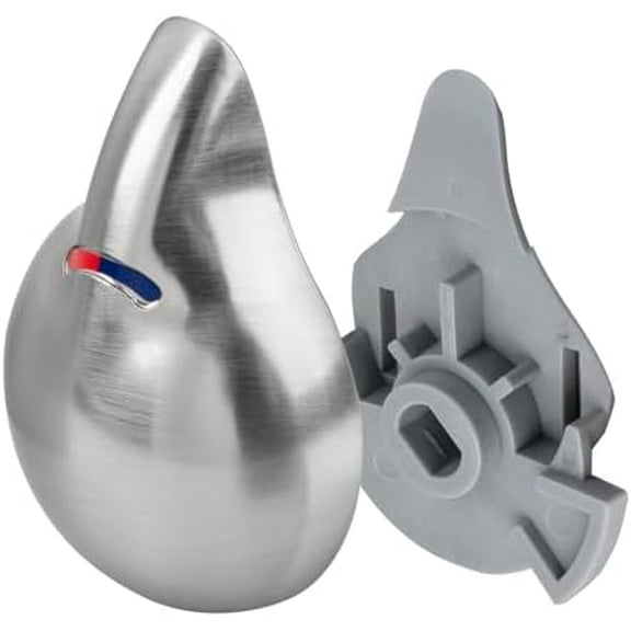 RP28595SS Single Metal Lever Handle Temperature Control Knob for Delta Faucet Shower Handles, Stainless Steel $$Tools & Hardware Other