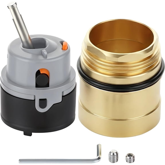 RP50587 Faucet Cartridge Replacement for Delta - Compatible with DST Single Handle Kitchen Lavatory Faucet Parts - 36mm Diamond Seal Technology Valve Repair Kit Includes RP51503 Bonnet Nut