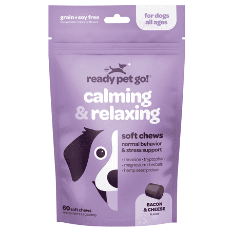 Ready Pet Go! Calming Chews for Dogs, Dog Anxiety Relief from Normal and Occasional Stressors, 90 Pc
