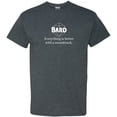 thumbnail image 1 of RPG Class Quote Bard - Funny Roleplaying T Shirt - Medium - Dark Heather, 1 of 5