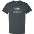 thumbnail image 1 of RPG Class Quote Cleric - Funny Roleplaying T Shirt - X-Large - Dark Heather, 1 of 5