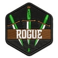 thumbnail image 1 of RPG Class Rogue Daggers Games Fantasy Gaming Applique Multi-Color Embroidered Iron-On Patch - 2.0 Inch Mini, 1 of 5