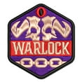 thumbnail image 1 of RPG Class Warlock Games Fantasy Gaming Applique Multi-Color Embroidered Hook & Loop Patch - 2.0 Inch Mini, 1 of 5