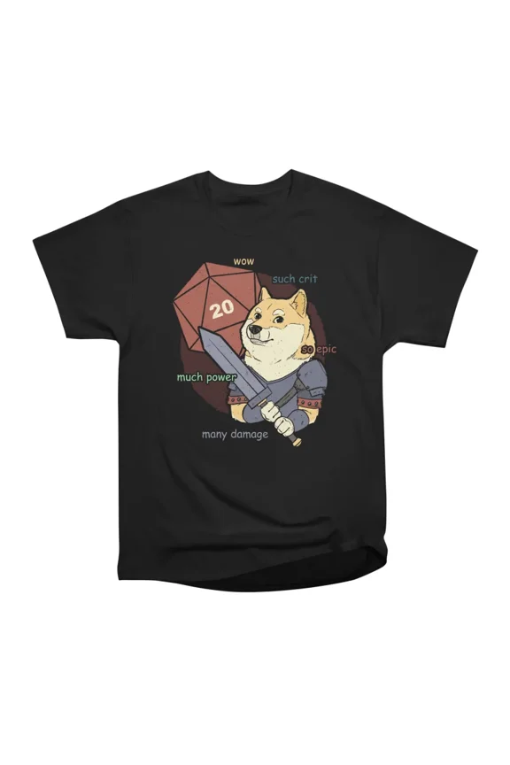 RPG Doge Meme T-Shirt Tee Gift For Him Merch For Her Apparel For Friend