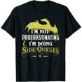 thumbnail image 1 of RPG Gamer T-Shirt: I'm Doing Side Quests - Casual Crew Neck, Short Sleeve, Adult Polyester Tee Black 4X-Large, 1 of 4