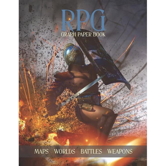 RPG Graph Paper Book: Role Playing Games Grid Paper, Create Your Ultimate Fantasy Maps and Worlds (Paperback)