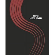 RPG Hex Map Hexagon Battle Grid Game Mat Template Book with Honeycomb Graph Paper Pages, Paperback