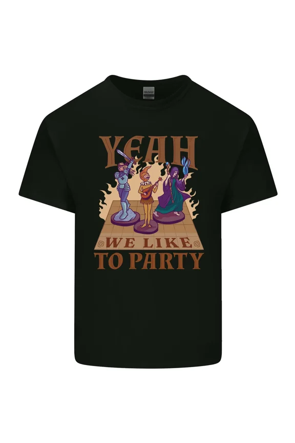 RPG Yeah We Like To Party Funny Role Playing Game Retro Vintage Style Unisex T-Shirt Y1342, Up to Size 5XL