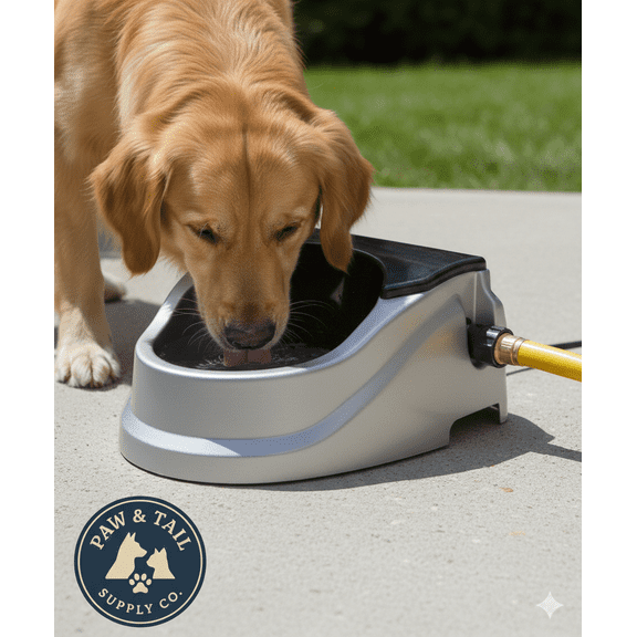 Bear Bear Pet Aqua Buddy Automatic Float Waterer 2 Qt Silver Black Outdoor