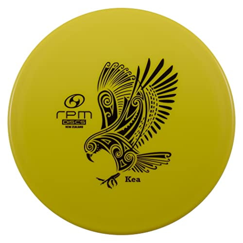 RPM Discs Kea Atomic Plastic | Midrange Golf Disc | Utility Disc Golf Midrange [Stamp Color & Weight May Vary] (Yellow)