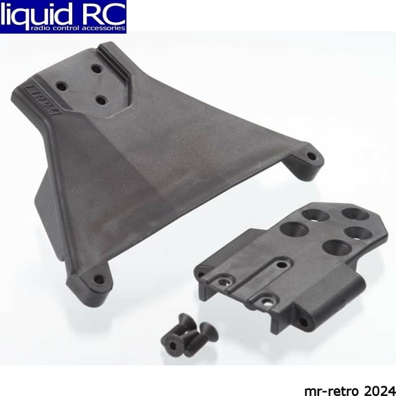 RPM R/C Products 73562 Front LCG Bulkhead; Blk: TRA SLH 4x4 & 1:10 Rally