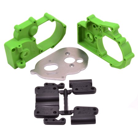 RPM Gearbox Housing & R MountsGreenTRA 2 Wheel Drive Vehicles RPM73614 Electric Car/Truck Option Parts
