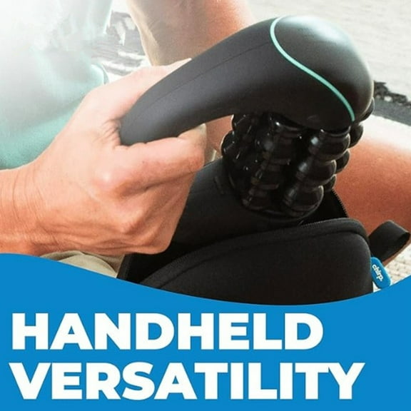 RPM Mini 2-in-1 Massage Gun - Percussion and Rolling Muscle Massager for Full Body, 3-Speed, Rechargeable, Handheld Deep Tissue Relief for Shoulders, Legs, Arms