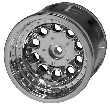 RPM R/C Products 82053 Chrome Revolver 2.2 Rear Wheels (2) Rustler Stampede 2WD