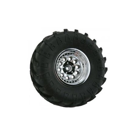 RPM RC Products Revolver Chrome Wide Wheelbase Wheels - 2.2 in. - Pack of 2