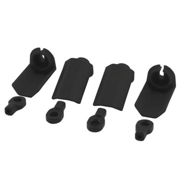 RPM Shock Shaft Guards 4 Black TRARallyDESC410R RPM80402 Electric Car/Truck Option Parts