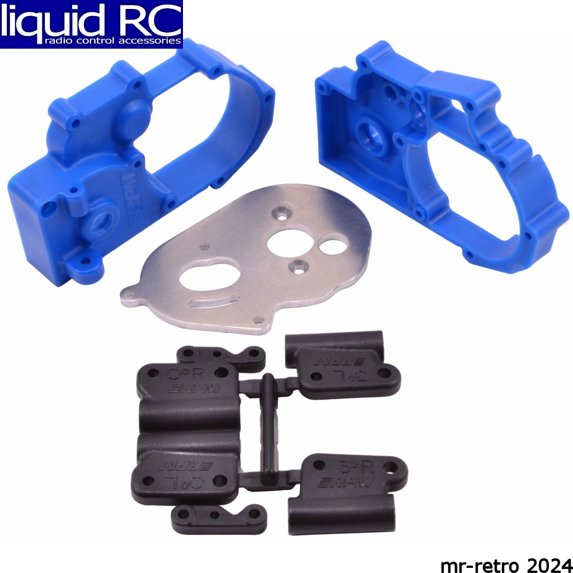 RPM Gearbox Housing & R MountsBlueTRA 2 Wheel Drive Vehicles RPM73615 Electric Car/Truck Option Parts