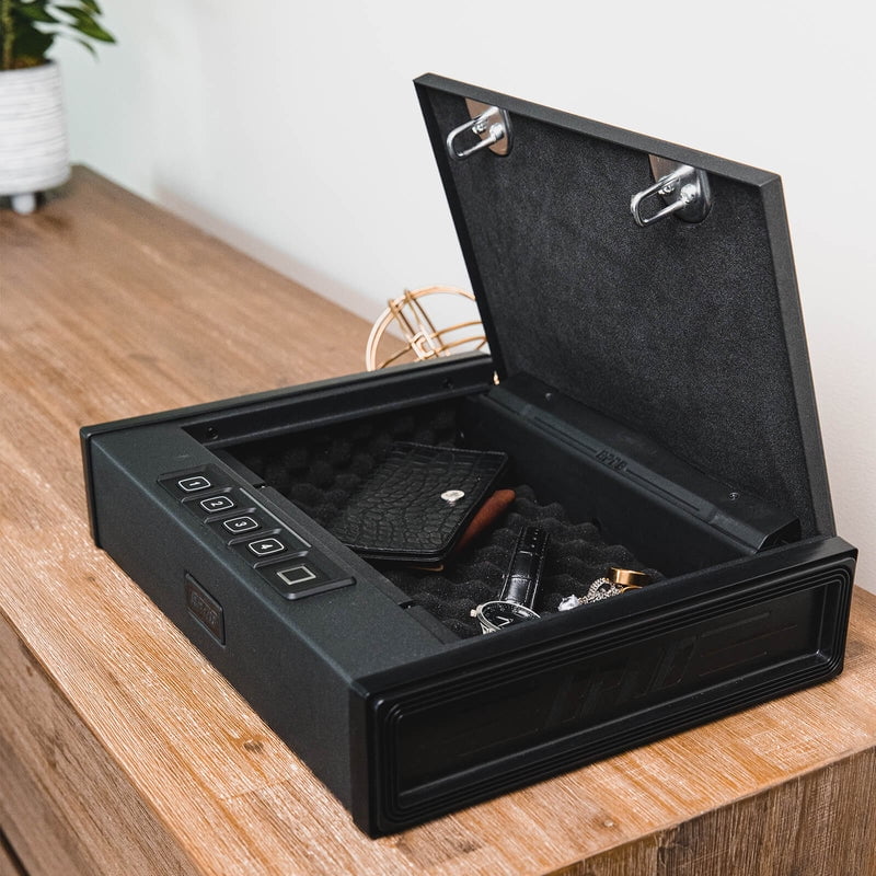 RPNB Gun Safe for Pistols Biometric Gun Safe with 3 Access Ways for 2 Pistols