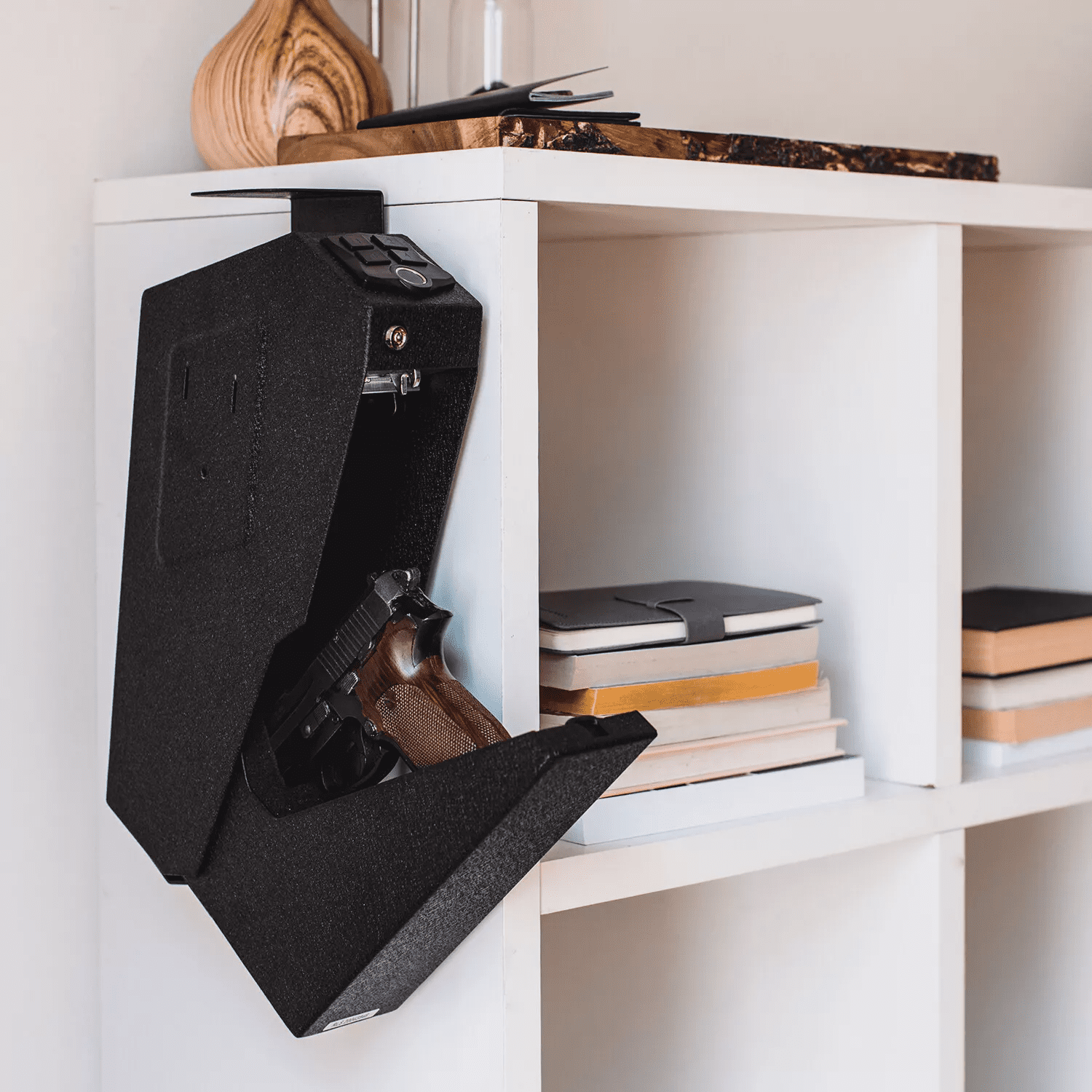 RPNB Mounted Biometric Gun Safe 3 Access Ways for 1 Pistol