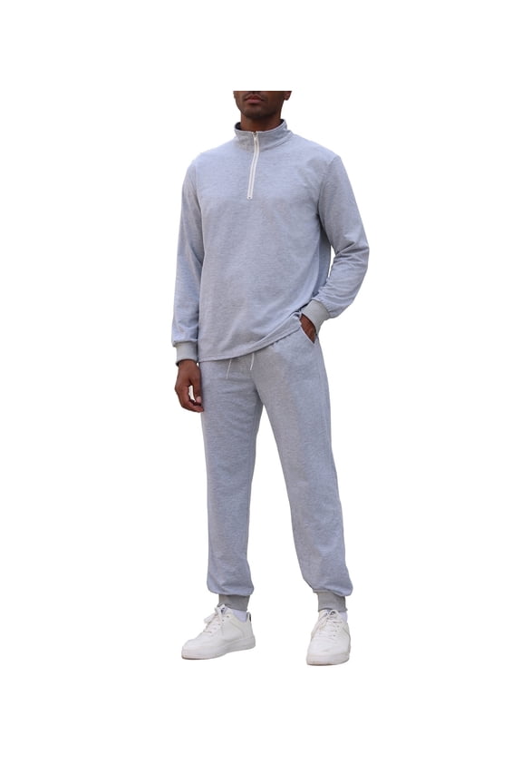 Men's Velvet Tracksuit Hoodie Drawstring Sweatsuit Sets Casual Outfits 2 Piece ，Sizes S-3XL