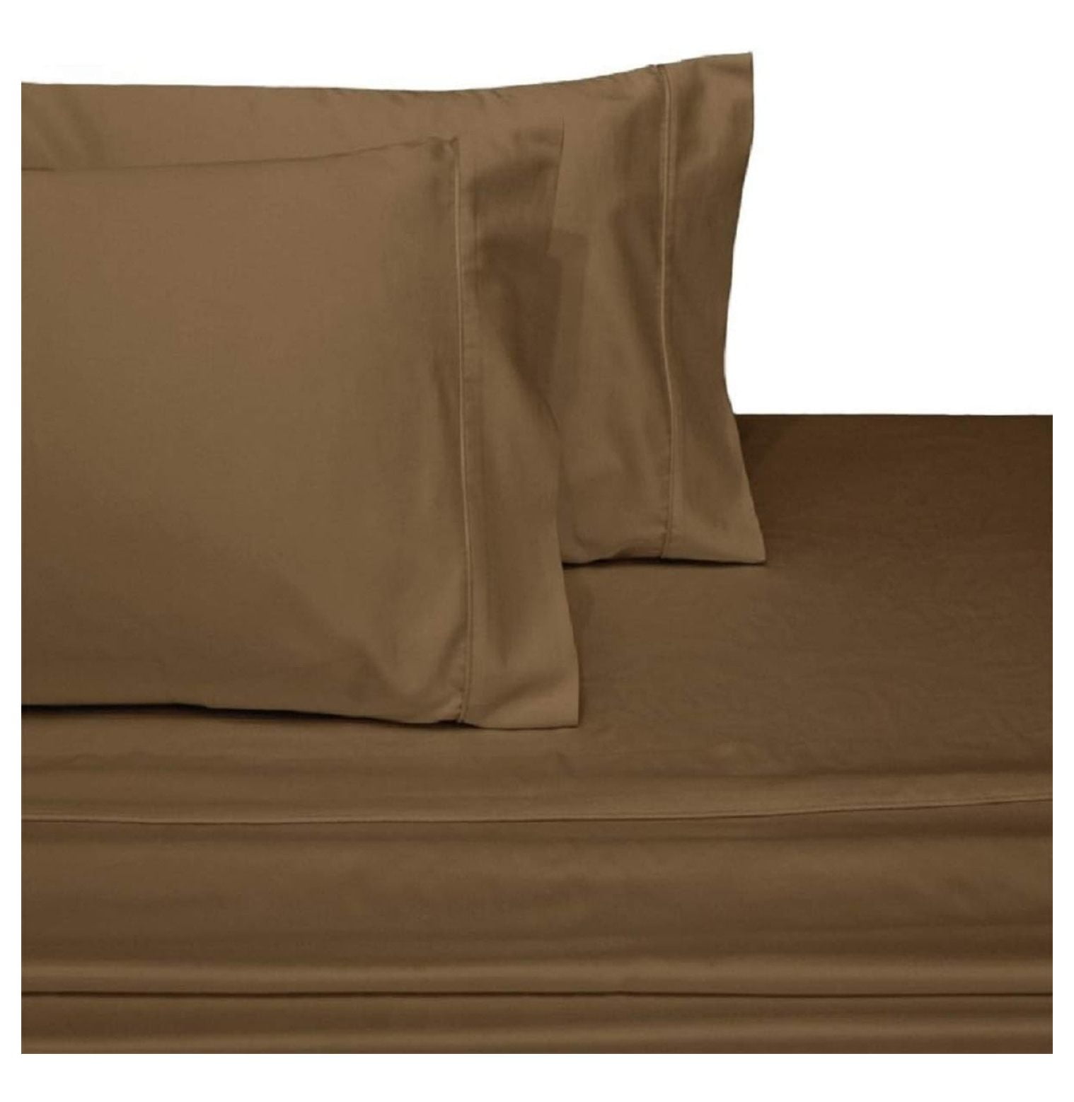 RPQZ Solid Taupe King Size Microfiber Attached Waterbed Sheets with Pole Attachment. Pole not