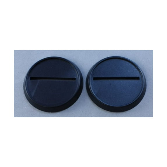 RPR74033 40mm Round Plastic Miniature Gaming Base with Slot (Pack of 10) Reaper Miniatures