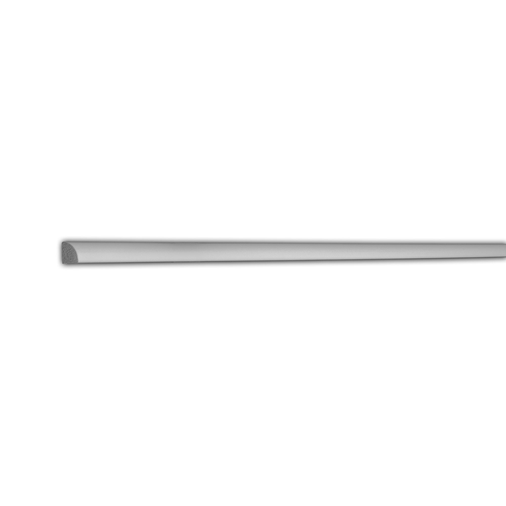 White Polystyrene Quarter Round Moulding Set - 78 Feet
