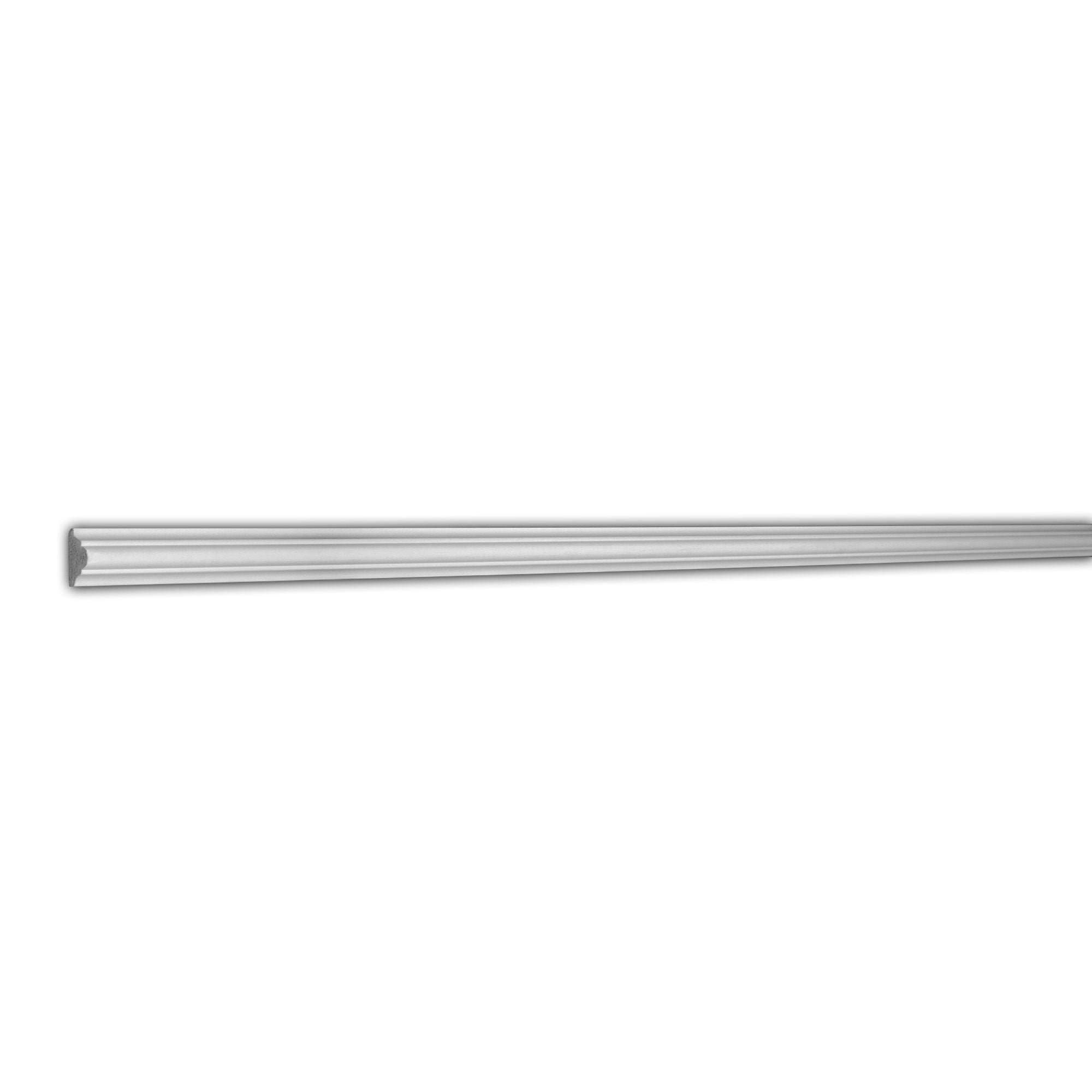 RPS-0167 0.875'' H x 96'' W x 0.375'' D Urethane Chair Rail (Set of 10)