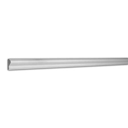RPS-0282 1-3/8" High x 7/16" Projection White Polystyrene Base Cap Moulding (11 Pack/86+Feet)