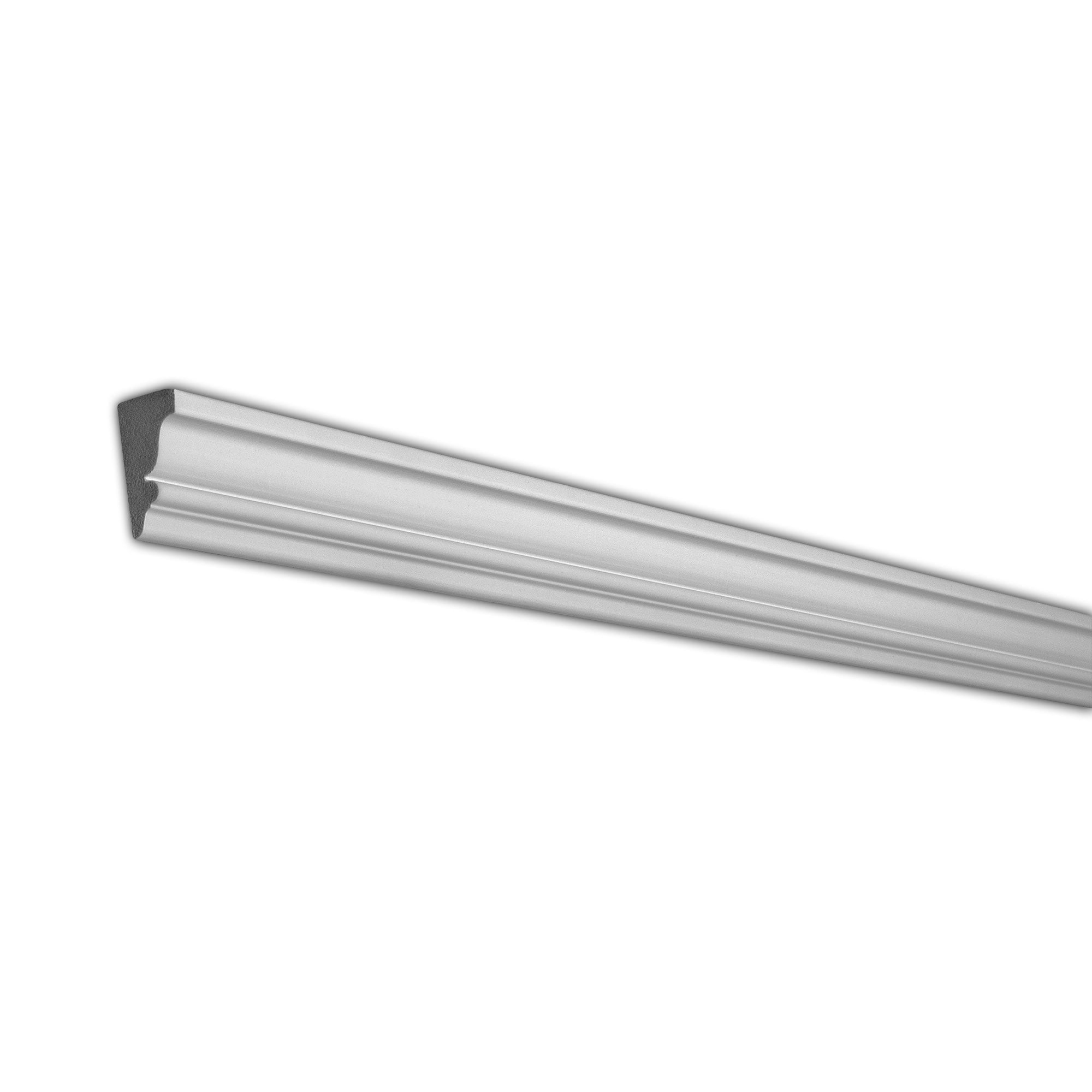 8-ft White Primed Polystyrene Crown Moulding Pack of 6