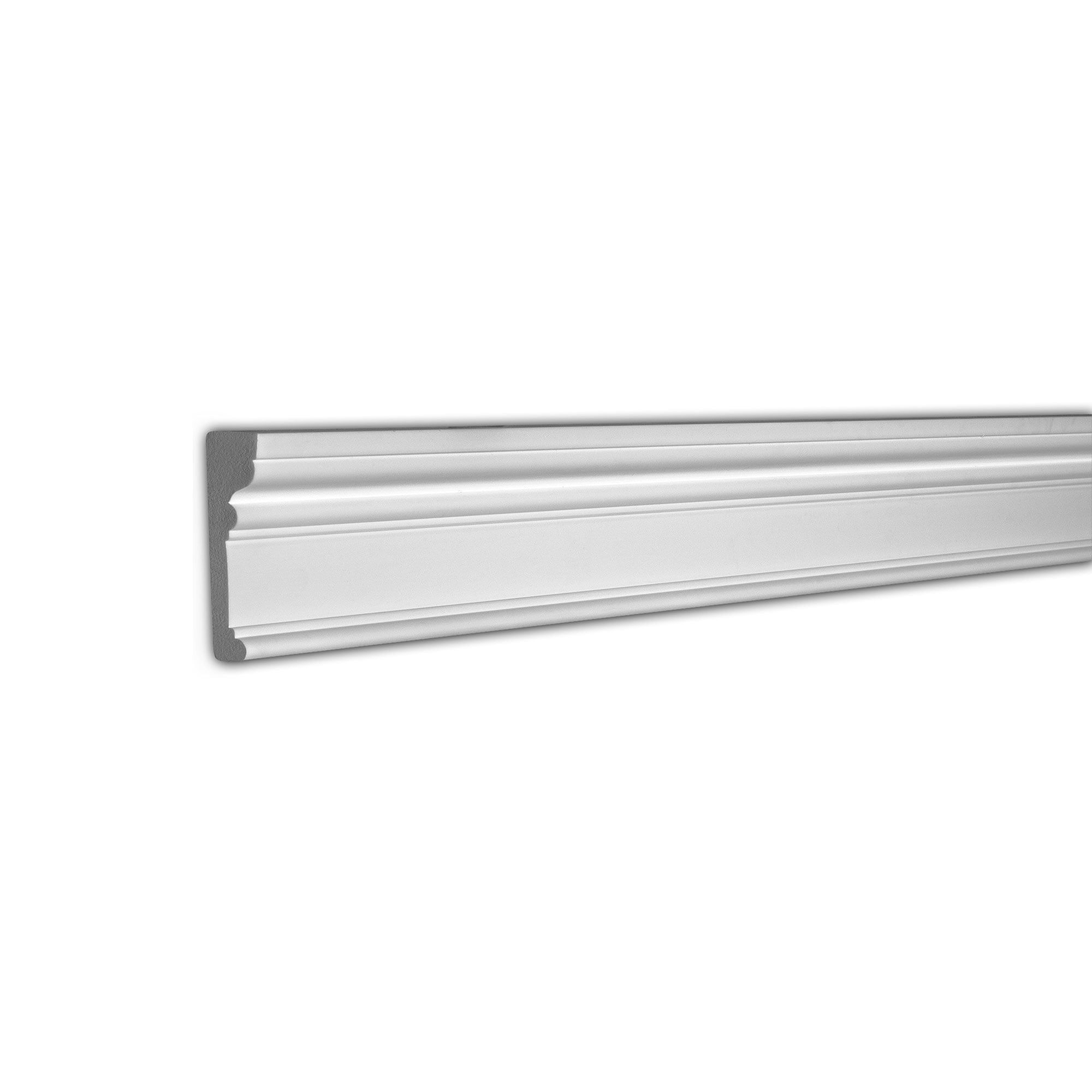 Primed White Polystyrene 8' Chair Rail Moulding Set